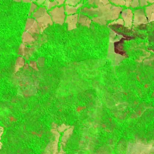 Incendio cerca de Gêlo (23 ago) — Sentinel-2 SWIR (fuego)
