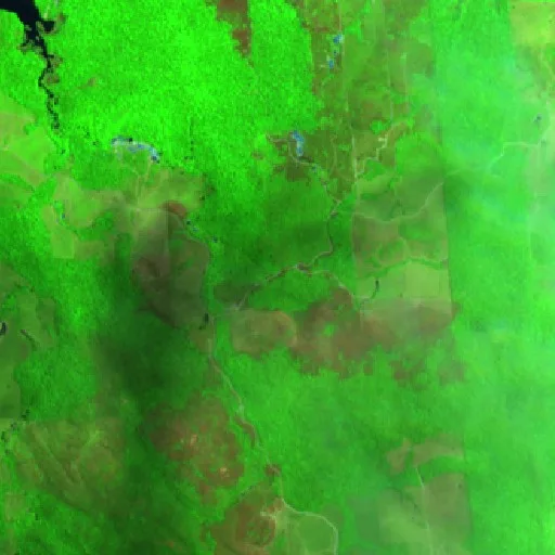 Incendio cerca de Gêlo (15 ago) — Sentinel-2 SWIR (fuego)