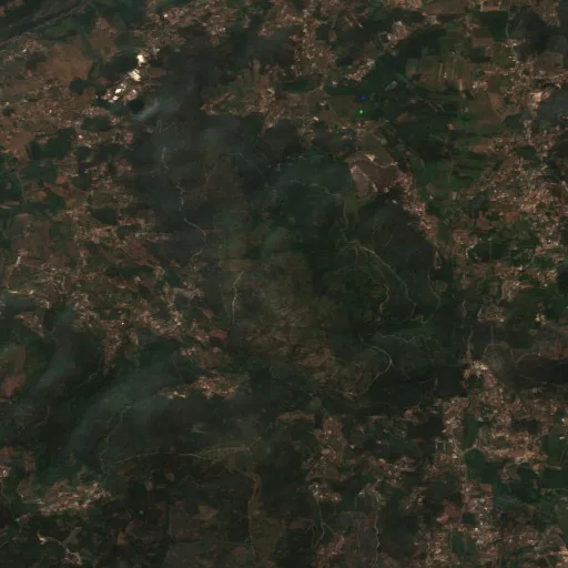 Wildfire near Geraz do Lima (Santa Maria, Santa Leocádia e Moreira) e Deão — Sentinel-2 true color