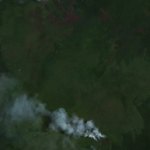 Wildfire near Getentiri (Sep 27) — Sentinel-2 true color