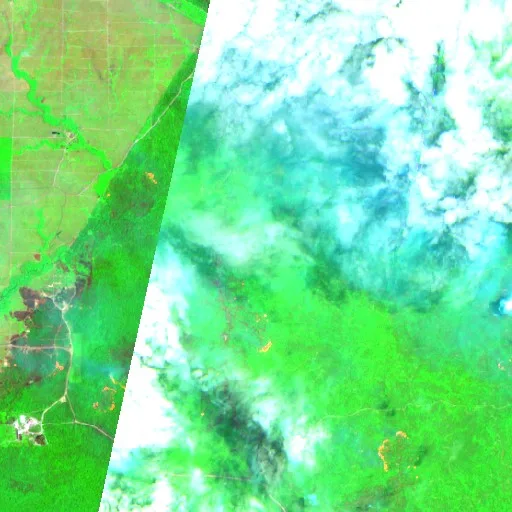 Incendio cerca de Getentiri (5 oct · NE) — Sentinel-2 SWIR (fuego)