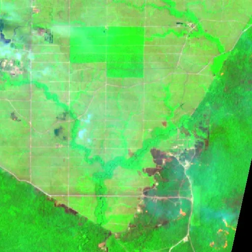 Incendio cerca de Getentiri (6 oct · NE) — Sentinel-2 SWIR (fuego)