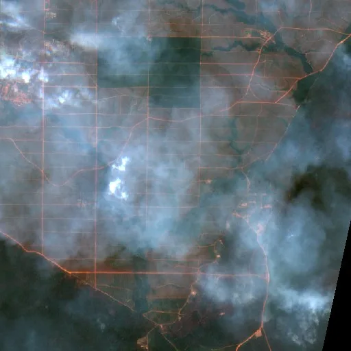Incendio cerca de Getentiri (6 oct · NE) — Sentinel-2 true color