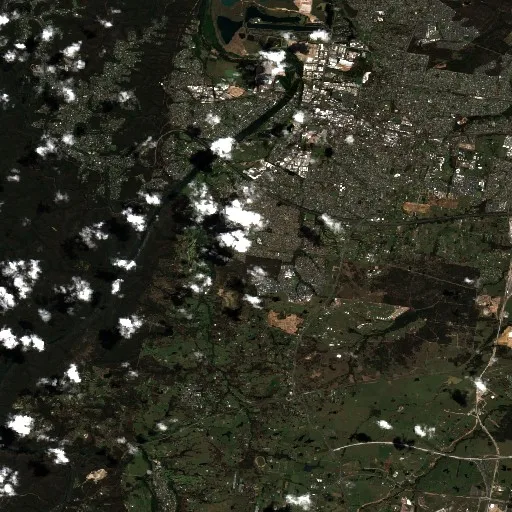 Incendio cerca de Glenmore Park — Sentinel-2 true color