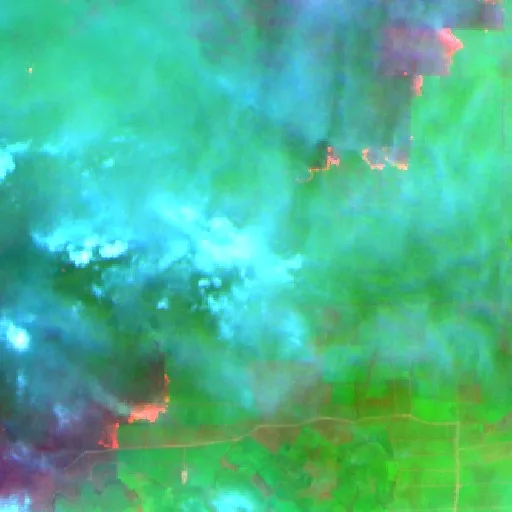 Wildfire near Glumbang (Sep 20) — Sentinel-2 SWIR (fuego)