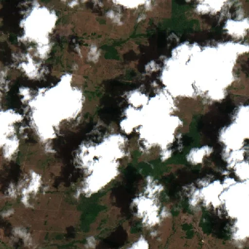 Wildfire near Governador Nunes Freire — Sentinel-2 true color