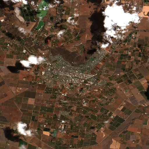 Griffith Bushfire (undated · E) — Sentinel-2 true color