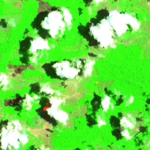 Incendio cerca de Guaíba — Sentinel-2 SWIR (fuego)