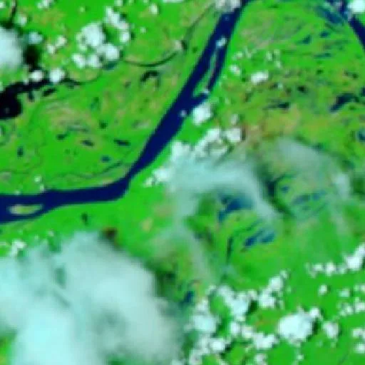 Wildfire near Guajará (Oct 4) — NASA satellite