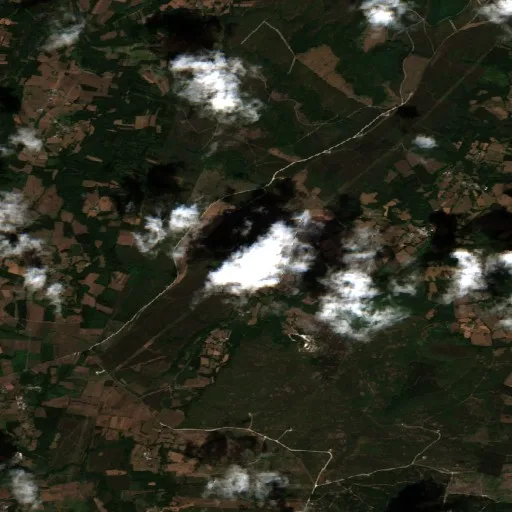 Wildfire near Guitiriz — Sentinel-2 true color
