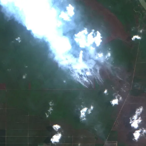 Incendio cerca de Gunungmenang (28 sep) — Sentinel-2 true color