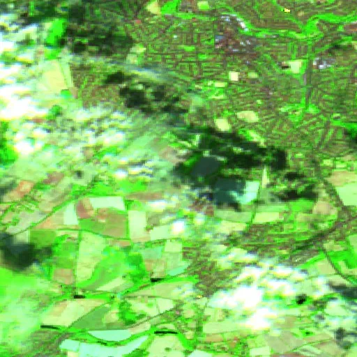 Wildfire near Hagley — Sentinel-2 SWIR (fuego)