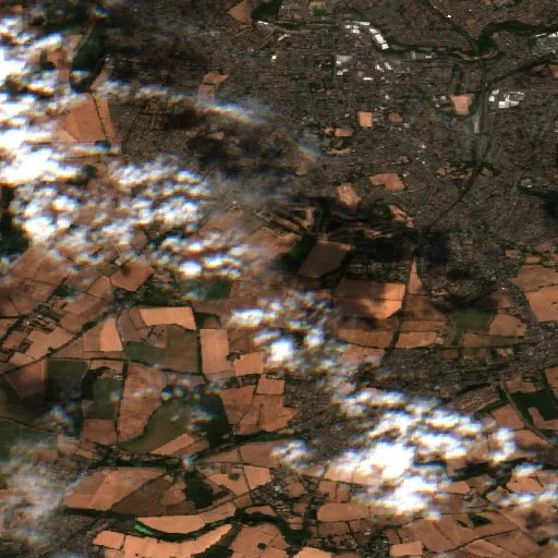 Wildfire near Hagley — Sentinel-2 true color