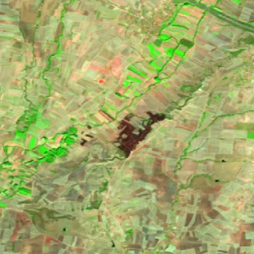 Wildfire near Havsa — Sentinel-2 SWIR (fuego)