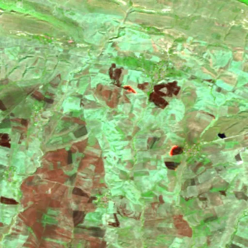 Wildfire near Hazro — Sentinel-2 SWIR (fuego)