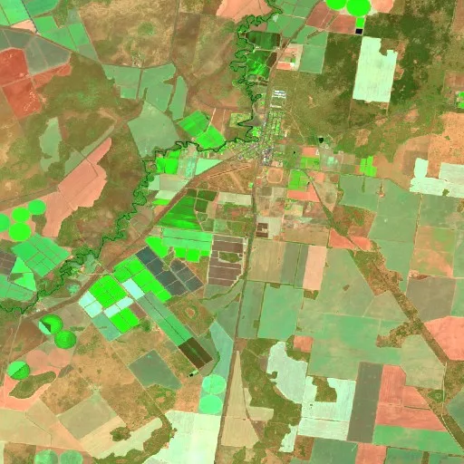 Incendio cerca de Hillston — Sentinel-2 SWIR (fuego)