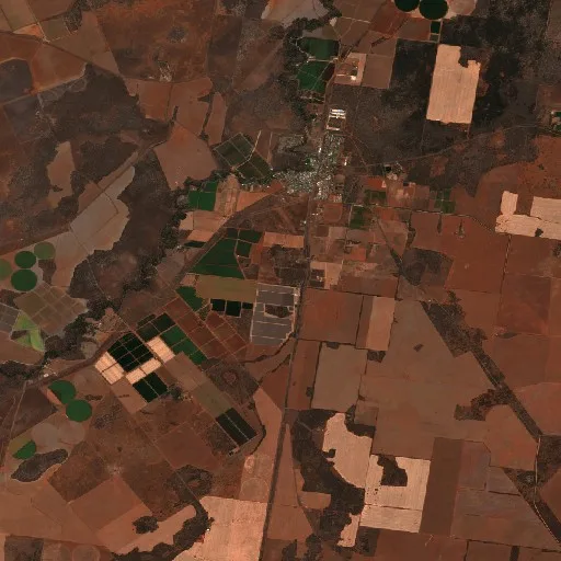Incendio cerca de Hillston — Sentinel-2 true color