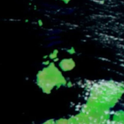 Incendio cerca de Horn — NASA satellite