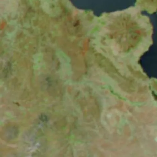 Wildfire near Huancullani — NASA satellite