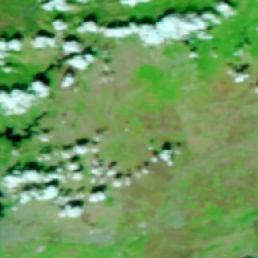 Wildfire near İmamoğlu — NASA satellite