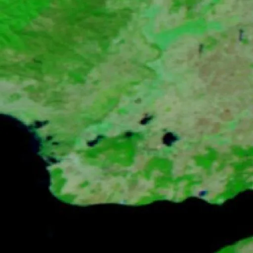 Wildfire near İpsala — NASA satellite