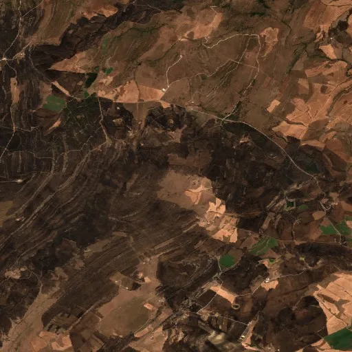 Incendio cerca de Ibn Badis — Sentinel-2 true color