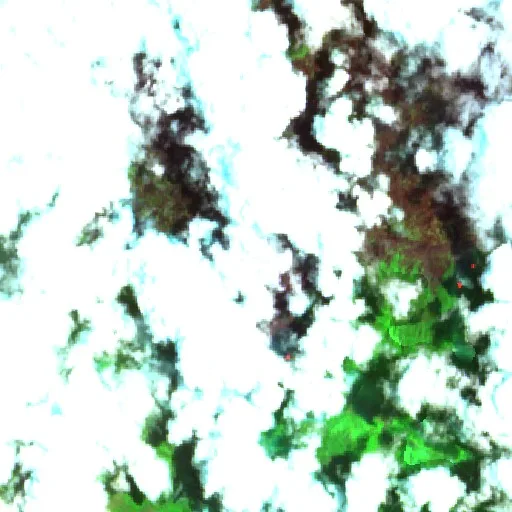 Incendio cerca de Ilaga (18 sep) — Sentinel-2 SWIR (fuego)