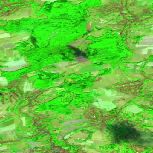 Incendio cerca de Illingen — Sentinel-2 SWIR (fuego)