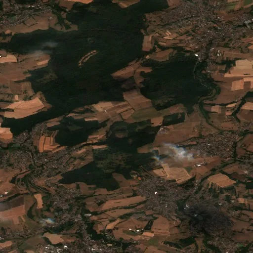 Incendio cerca de Illingen — Sentinel-2 true color