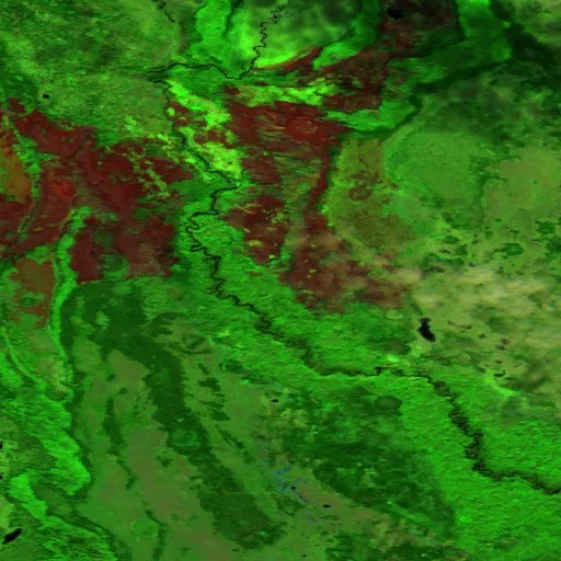 Wildfire near Improvement District No. 24 (Jun 25) — Sentinel-2 SWIR