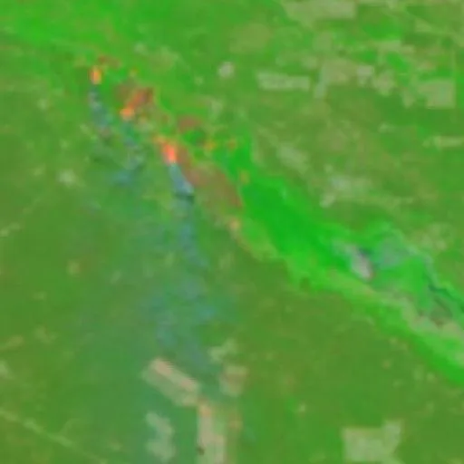Wildfire near Ingeniero Guillermo N. Juárez (Sep 26 · N) — NASA satellite