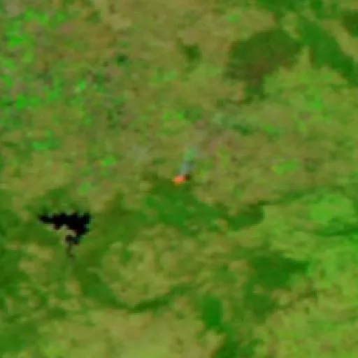 Wildfire near Inverell — NASA satellite