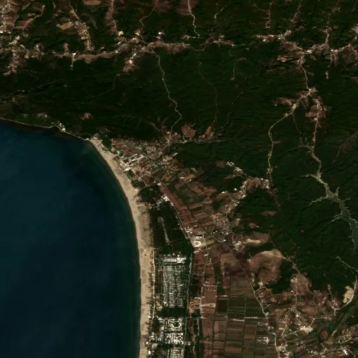 Wildfire near Ishëm — Sentinel-2 true color