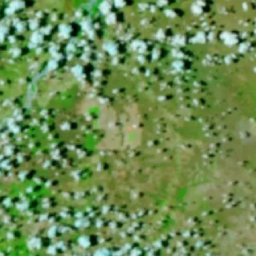 Incendio cerca de Itaguaçu da Bahia — NASA satellite