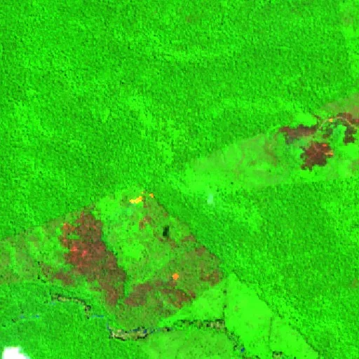 Incendio cerca de Itaituba (6 ago) — Sentinel-2 SWIR (fuego)