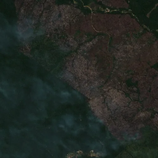 Incendio cerca de Itaituba (20 ago) — Sentinel-2 true color
