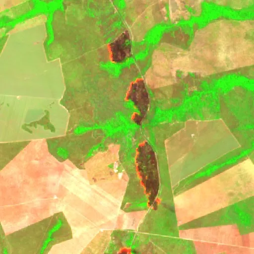 Incendio cerca de Itapiratins — Sentinel-2 SWIR (fuego)