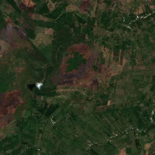 Wildfire near Jalapa — Sentinel-2 true color