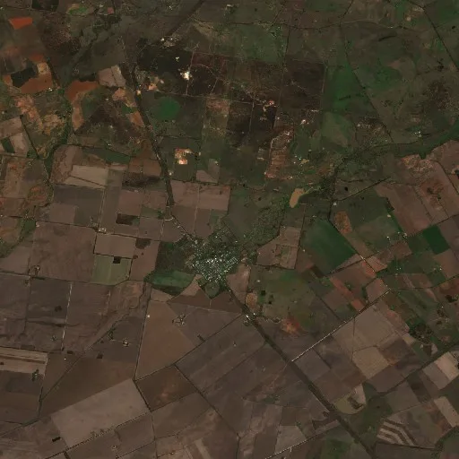 Incendio cerca de Jandowae — Sentinel-2 true color