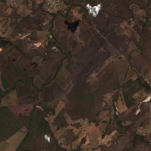 Incendio cerca de Jangada — Sentinel-2 true color