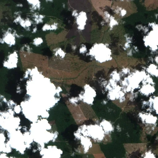 Wildfire near Jataituba — Sentinel-2 true color