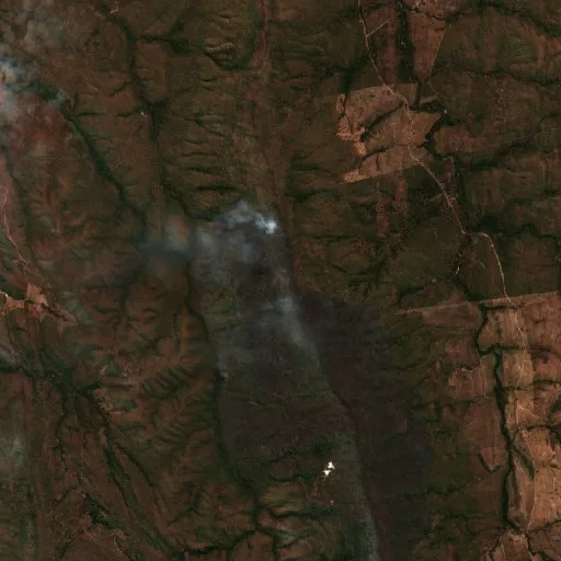 Incendio cerca de Jaú do Tocantins — Sentinel-2 true color