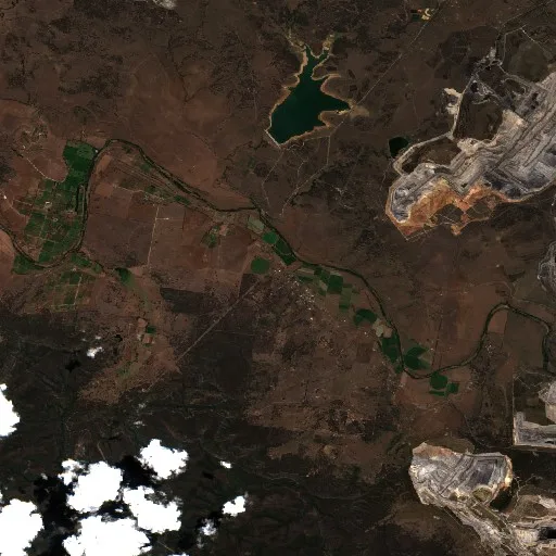 Incendio cerca de Jerrys Plains — Sentinel-2 true color