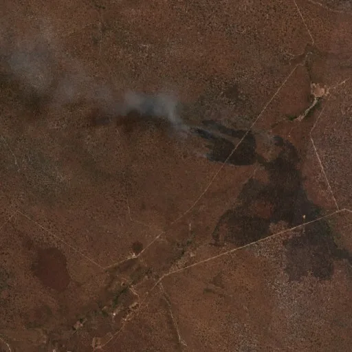 Incendio cerca de Jerumenha — Sentinel-2 true color