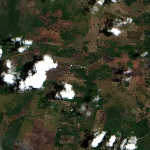Wildfire near Jonuta (Jul 23) — Sentinel-2 true color