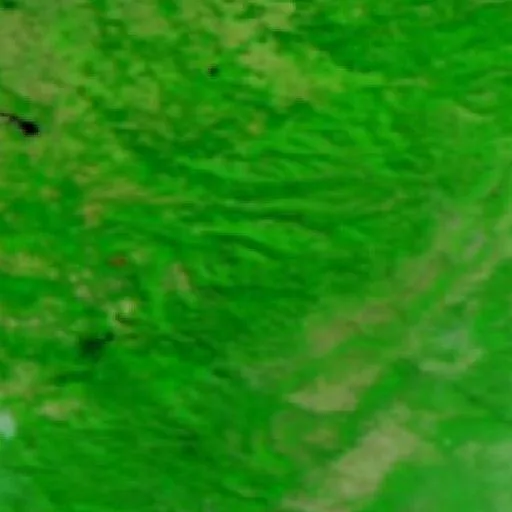 Wildfire near Joyeuse — NASA satellite