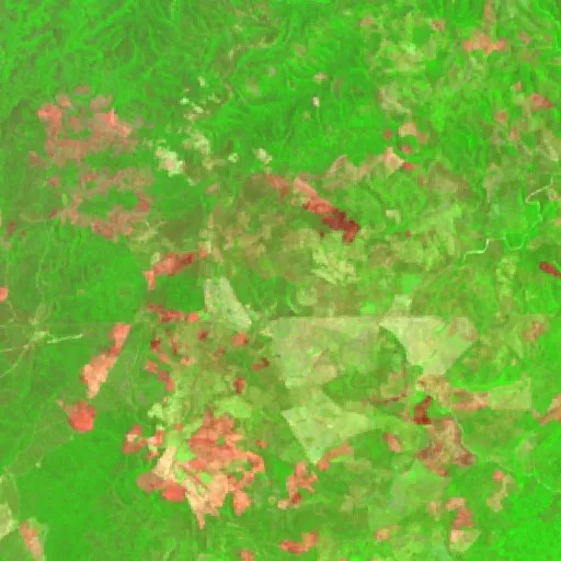Incendio cerca de juancho — Sentinel-2 SWIR (fuego)