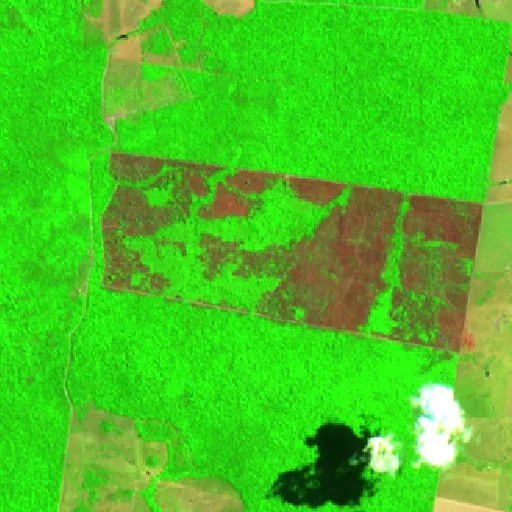 Wildfire near Juara (Aug 29) — Sentinel-2 SWIR (fuego)