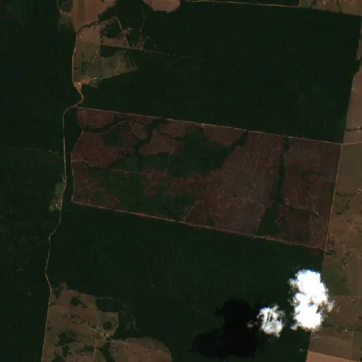 Wildfire near Juara (Aug 29) — Sentinel-2 true color