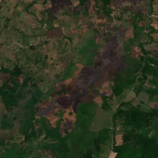 Incendio cerca de Juárez — Sentinel-2 true color